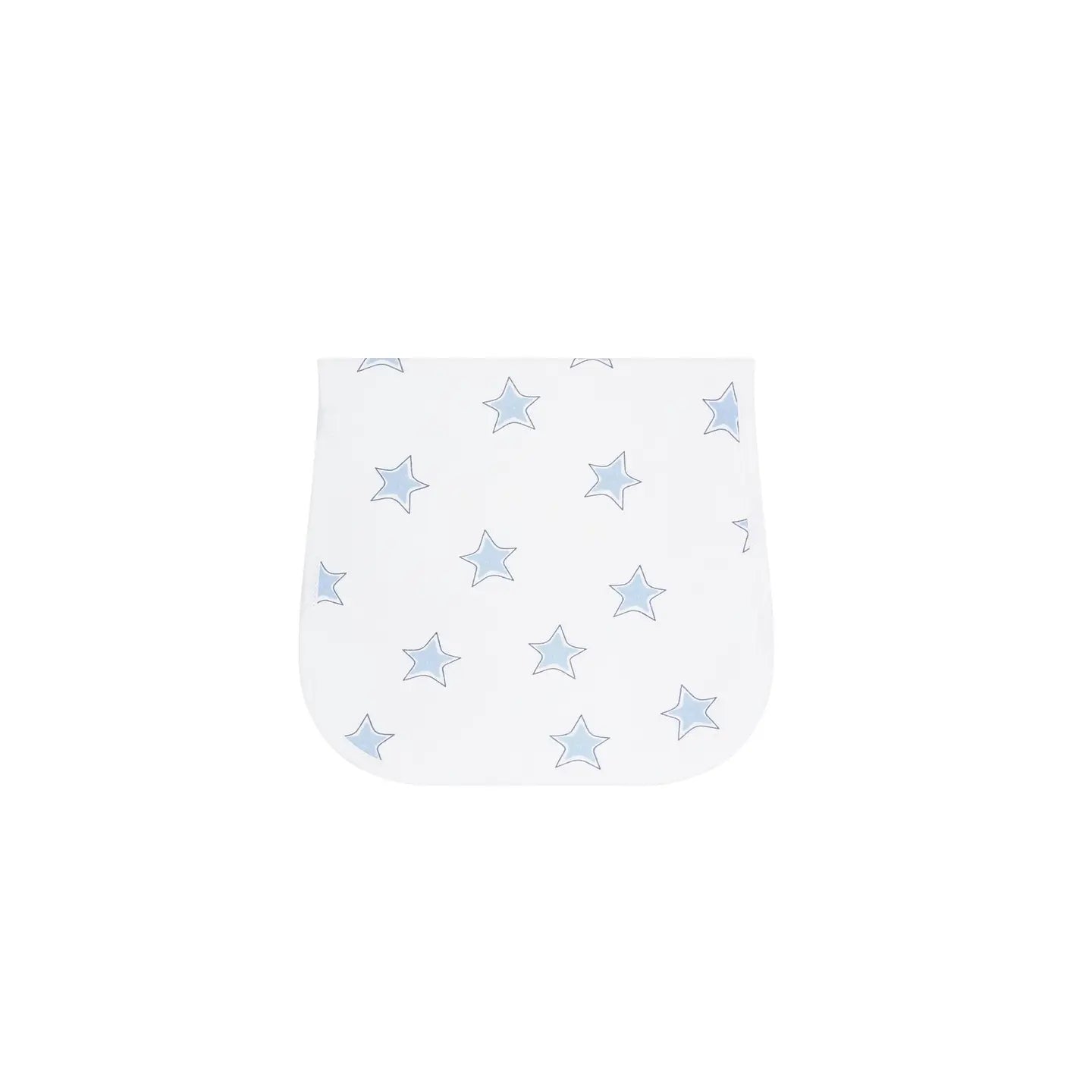 Blue Stars Print Burp Cloth