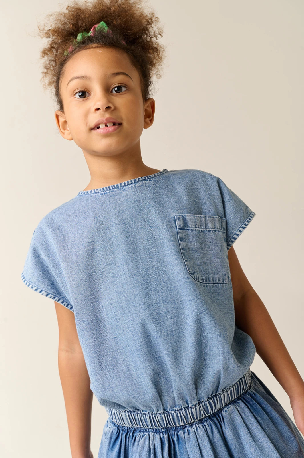 Mirtillo Denim Sleeveless Tank