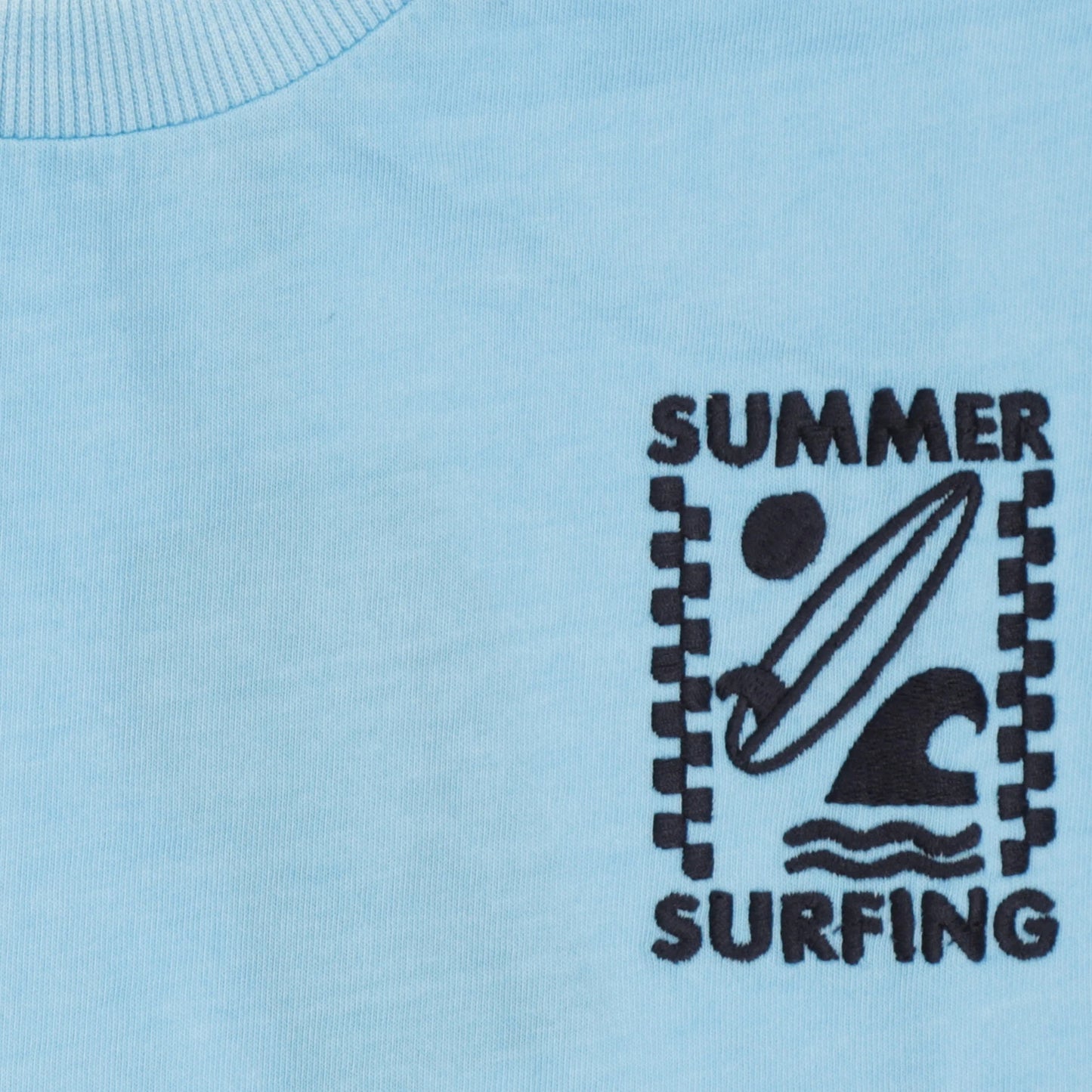 Samoa Embroidered "Surfing" Short Sleeve Tee