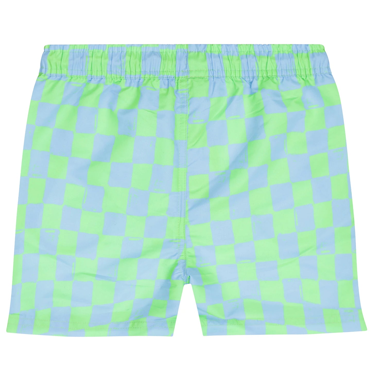 Manaus Neon Checkered Swim Trunks