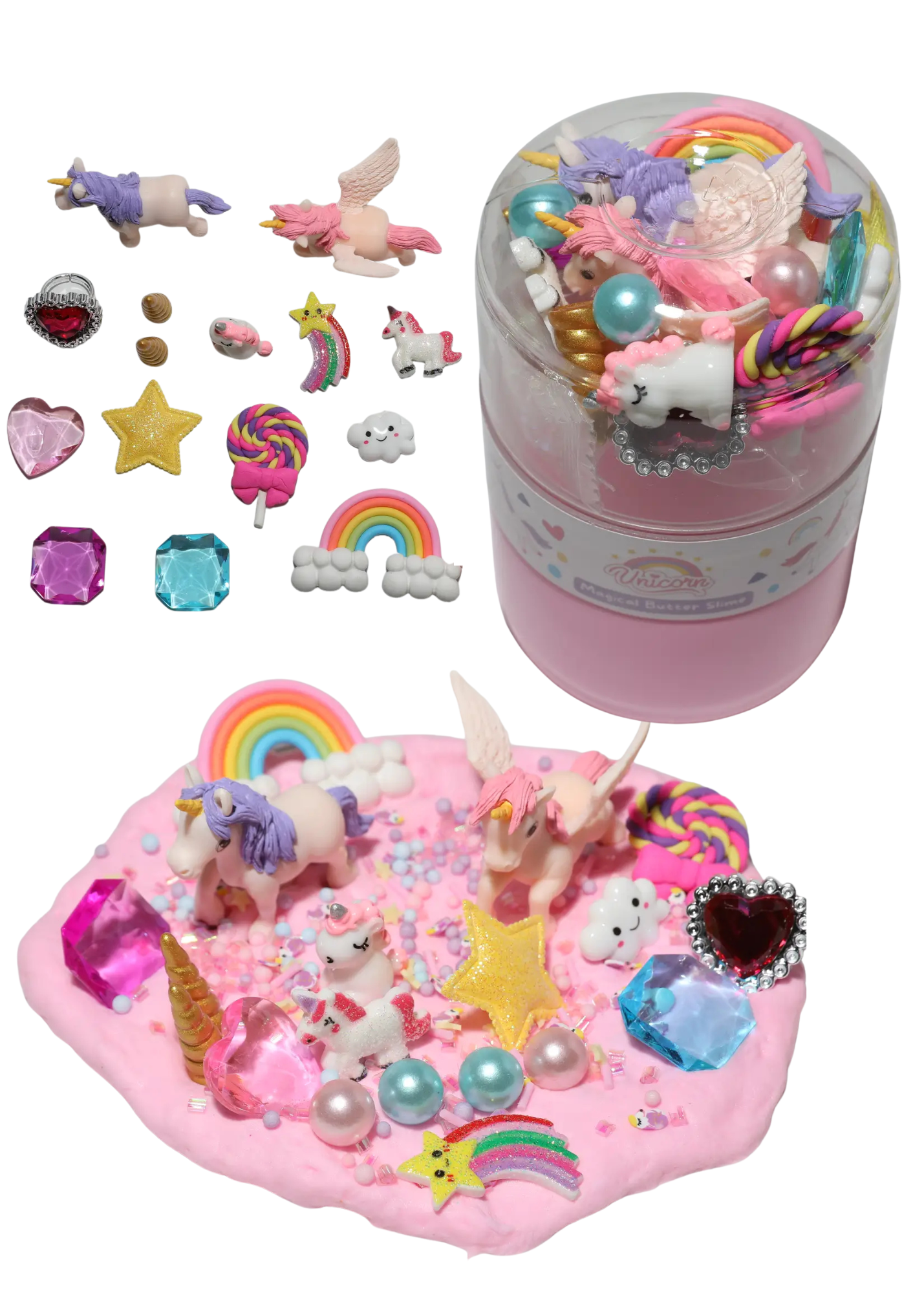 Unicorn Play Dough Jar