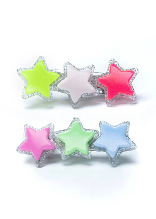 Stars Neon Hair Clips