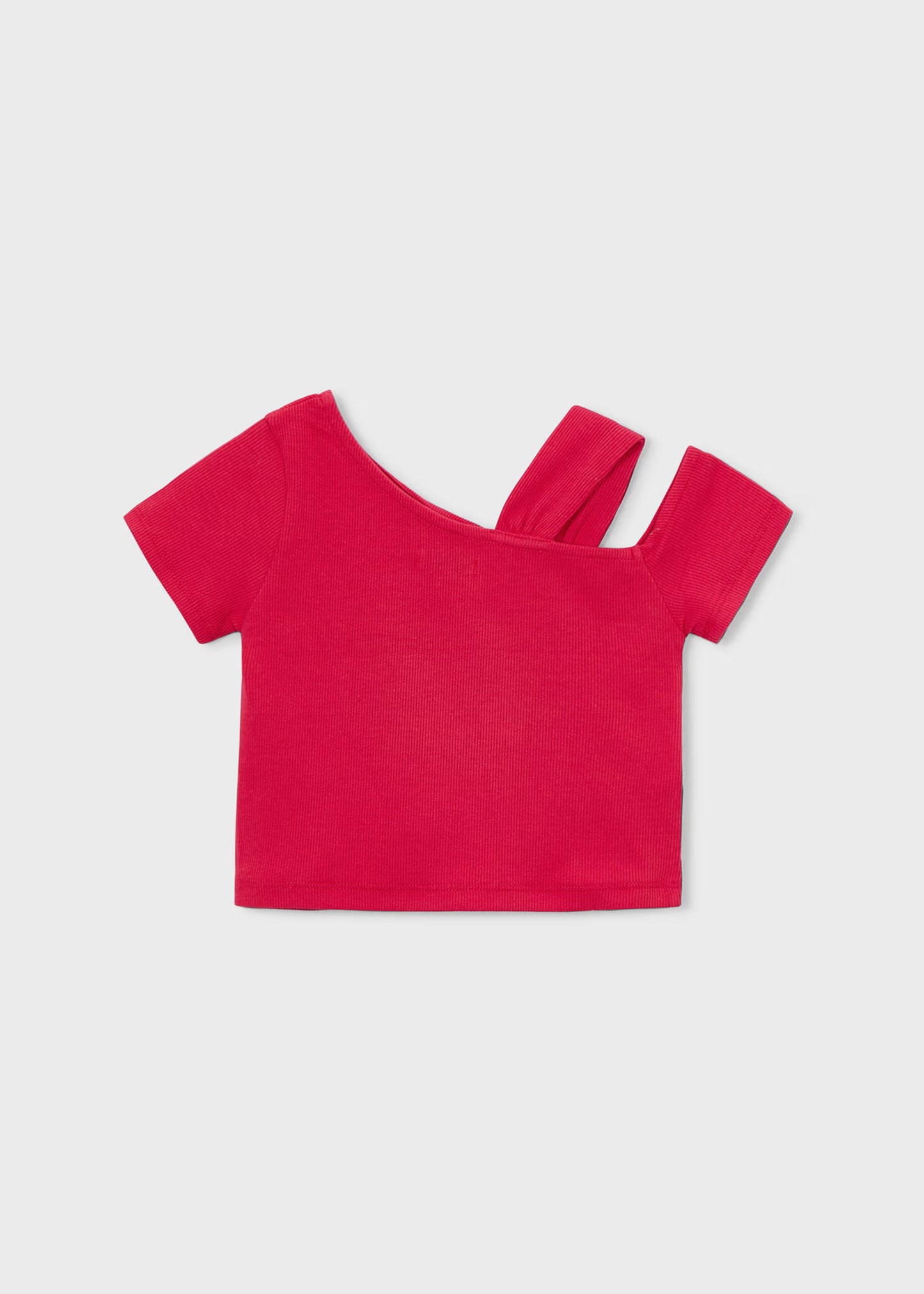 Asymmetric Short Sleeve Tee Shirt