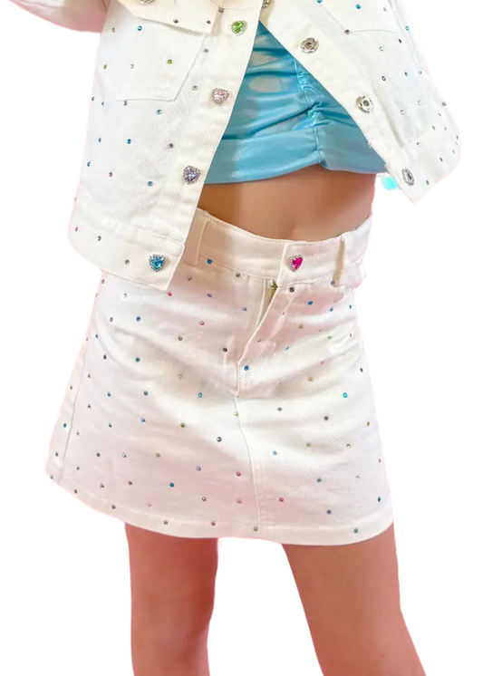 Gem Denim Skirt
