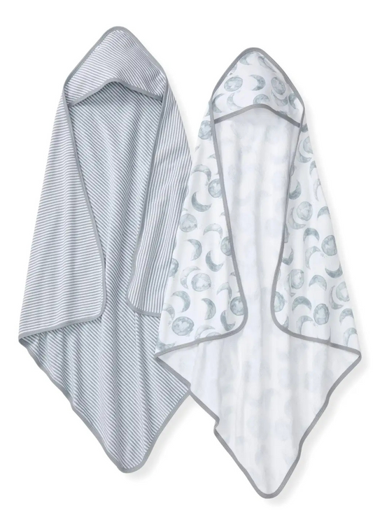 Hello Moon Knit Terry Hooded Towels