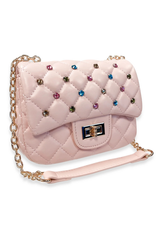Colorful Gem Quilted Purse