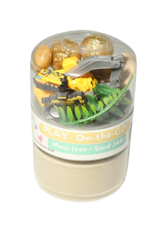 Construction Sensory Mess Free Sand Jar