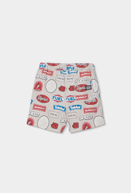 Retro Fuel Graphic Shorts