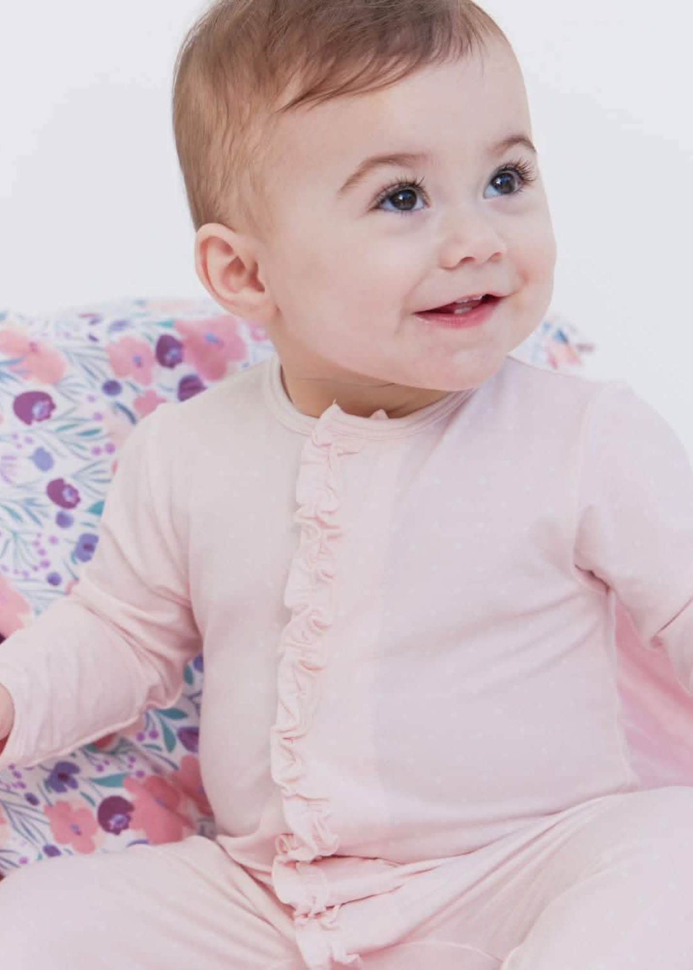 Pin Dot Pink Ruffle
