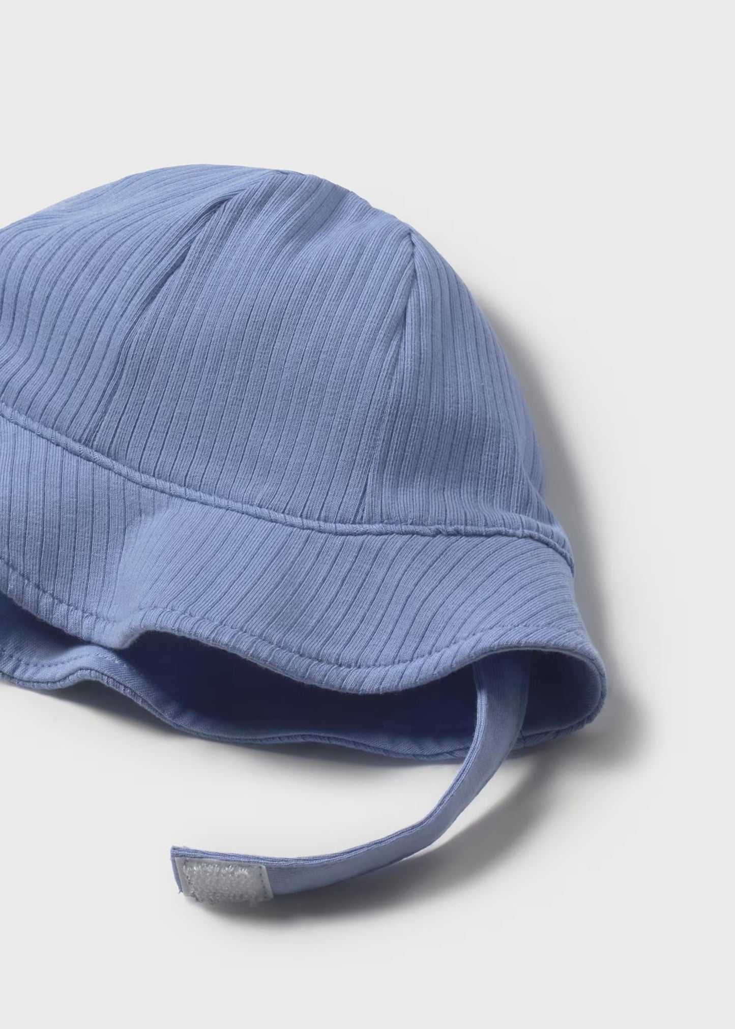 Blue Ribbed Shorts and Hat Set