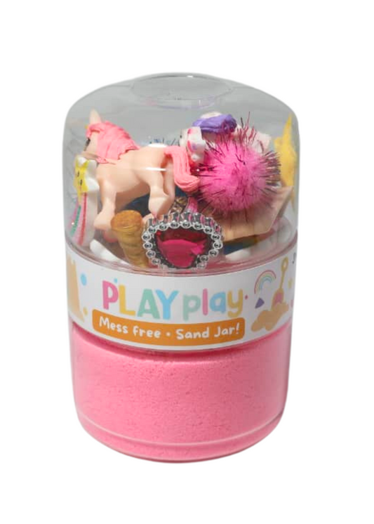 Unicorn Sensory Mess Free Sand Jar