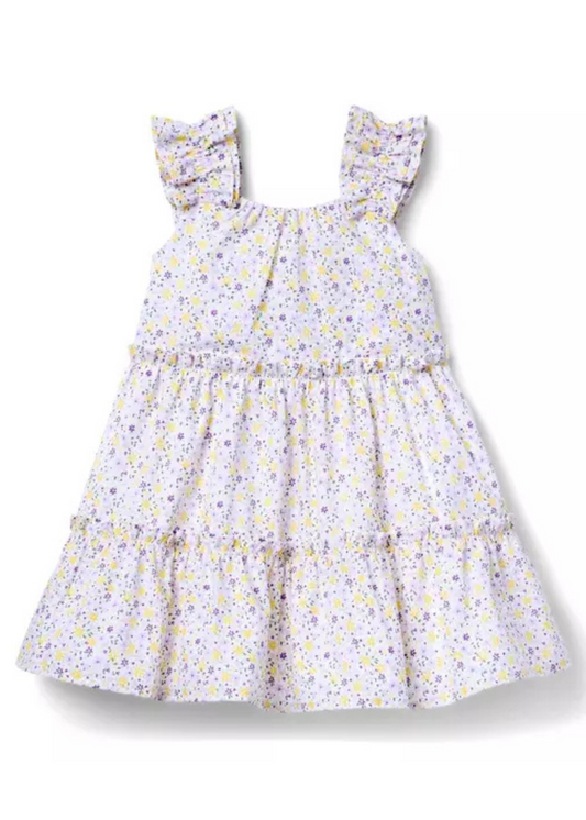 Ditsy Floral Ruffle Strap Dress