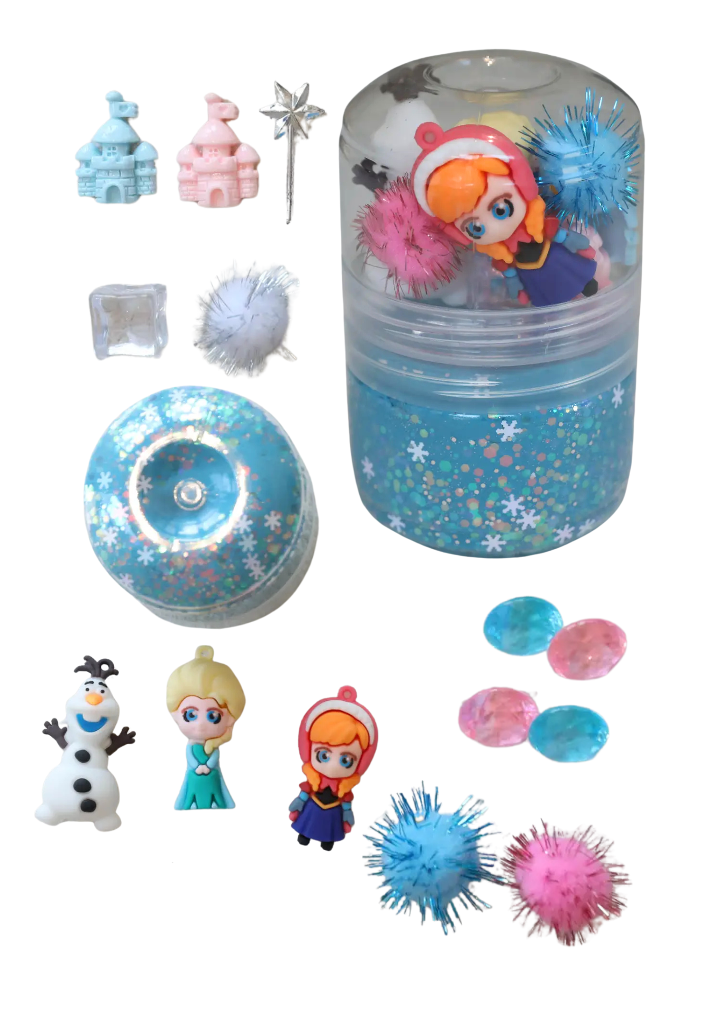 Snow Princess Play Dough Jar
