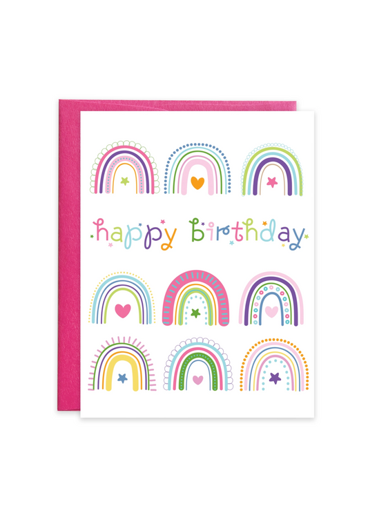 Birthday Card- Rainbows