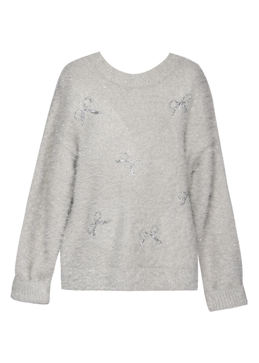 Fuzzy Metallic Sweater