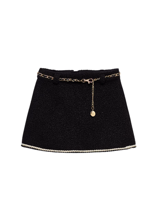 Faux Shearling Skirt