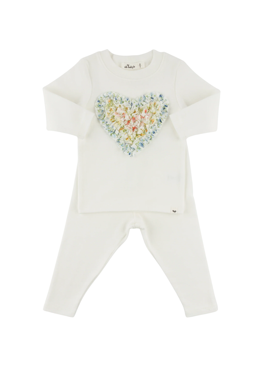 Poppy Sprig Ruffle Heart Set