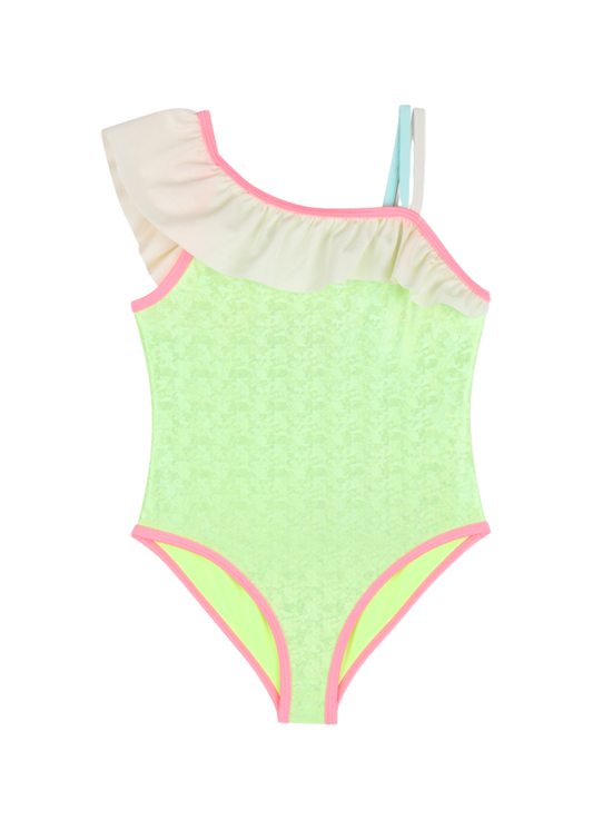 Lime Pop Ruffle One-Piece