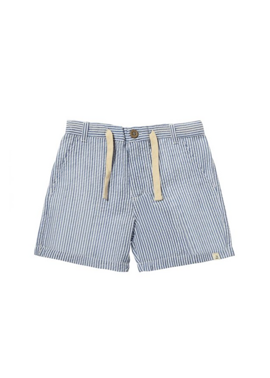 Royal/White Stripe Seersucker Shorts