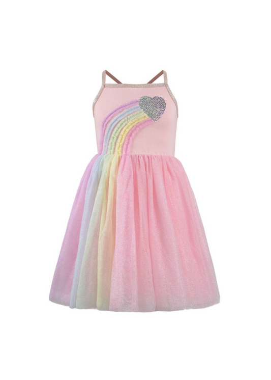 Heart Rainbow Tulle Dress