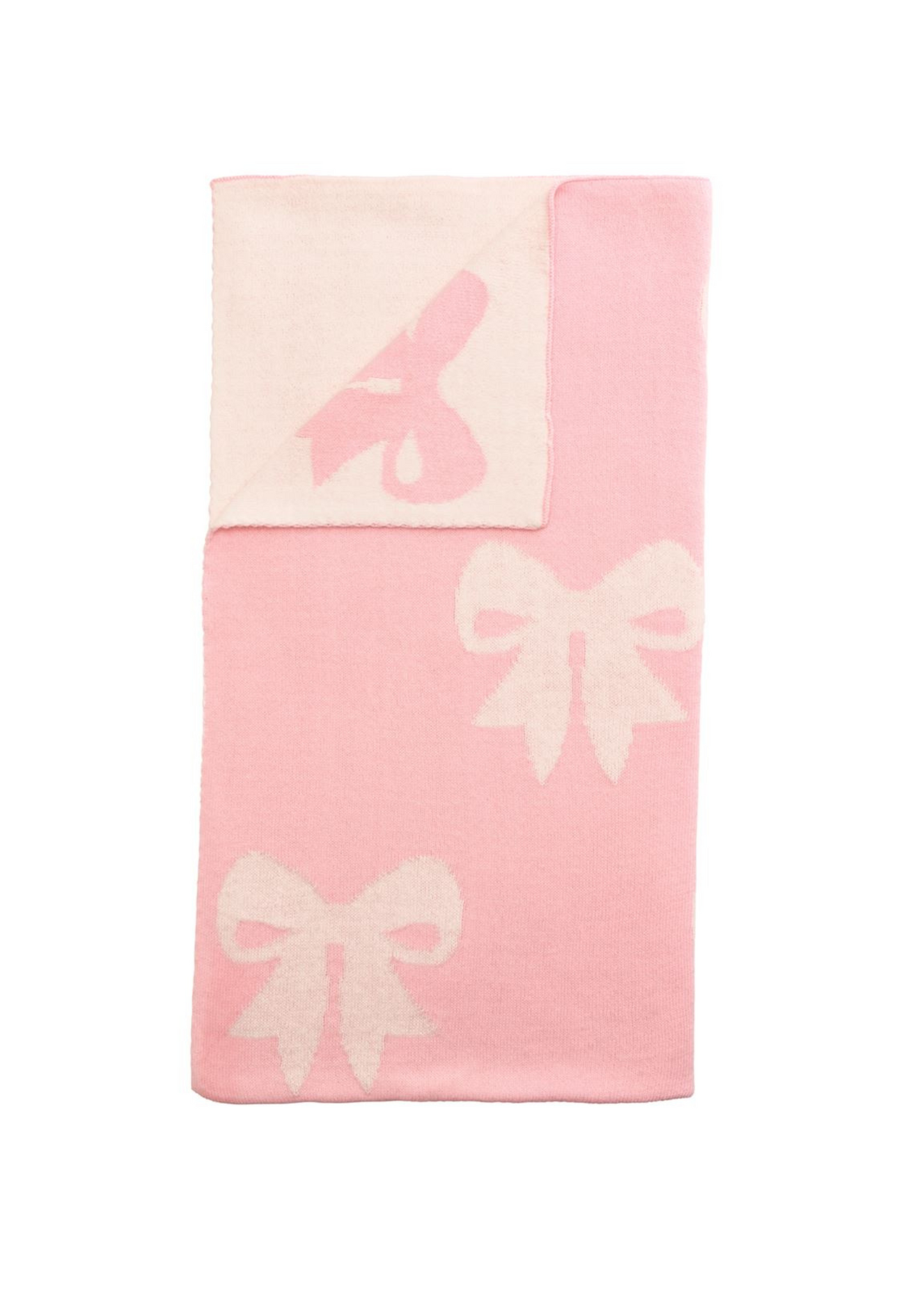 Knit Bow Blanket
