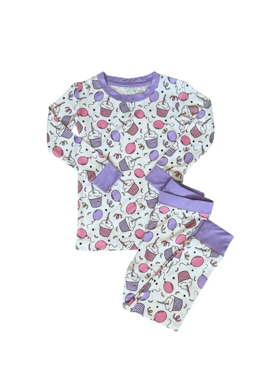 Pink Birthday Pajama Set
