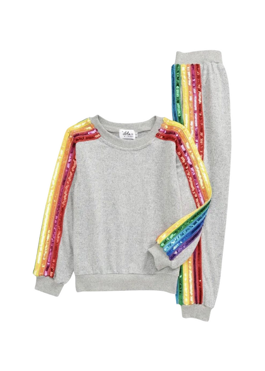Sequin Tracksuit Set
