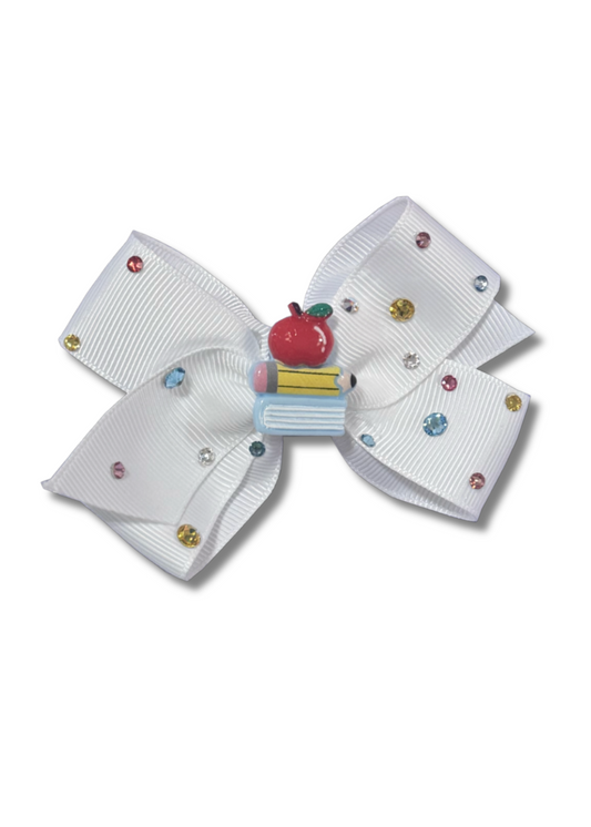 Back to School Bow Clip
