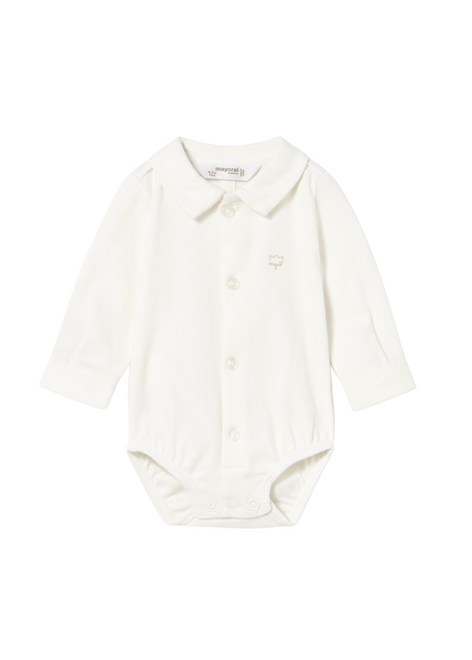 Long Sleeve Collar Shirt Onesie