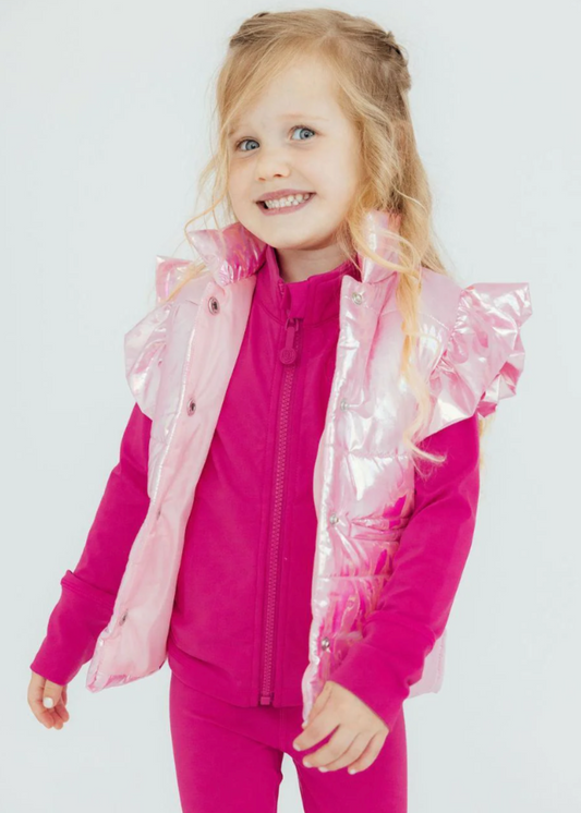 Iridescent Puffer Vest
