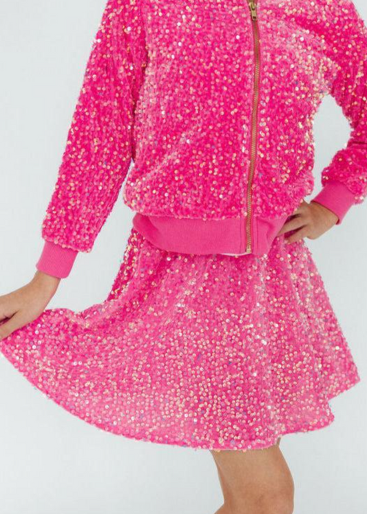 Velvet Sequin Skirt