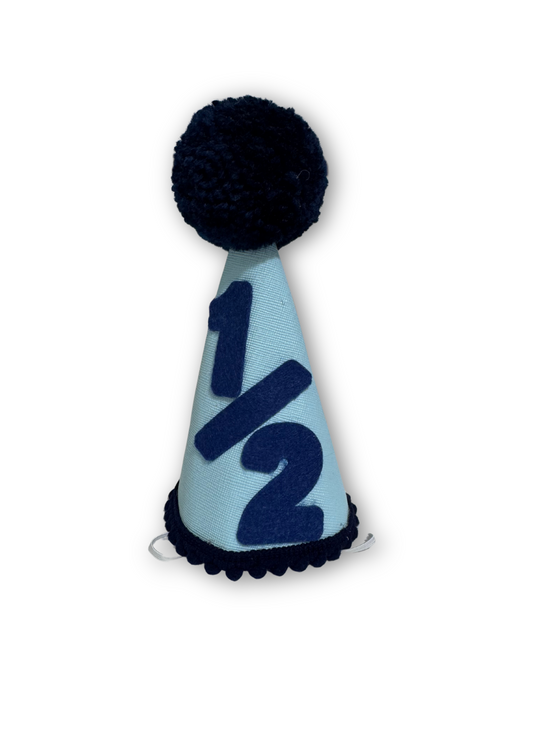 Navy Half Party Hat