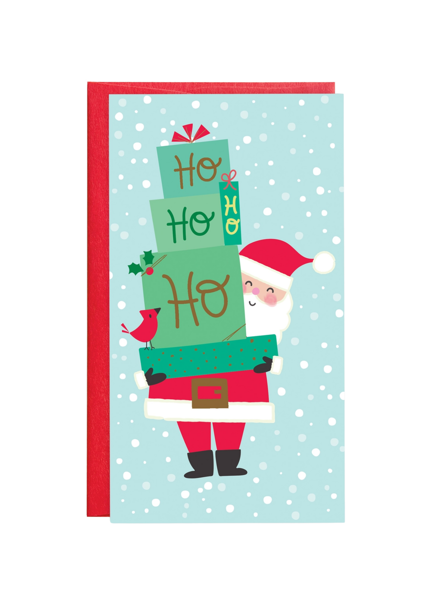 Money Gift Card Holder- Santa with Gifts