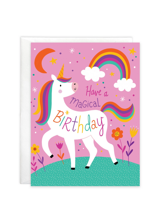 Birthday Card- Magical Unicorn