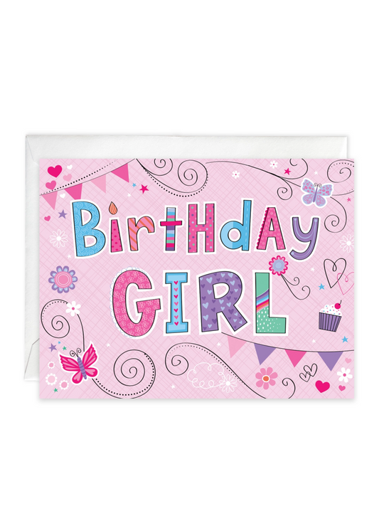 Birthday Card- Pink Birthday Banners