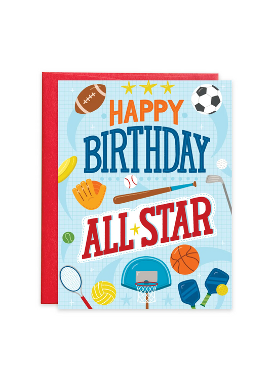 Birthday Card- All Star Sports