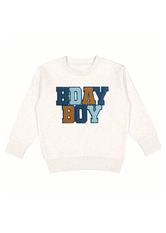 Bday Boy Patch Sweatshirt