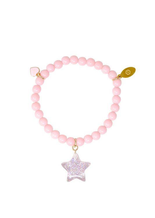 Sparkle Star Pink Bracelet