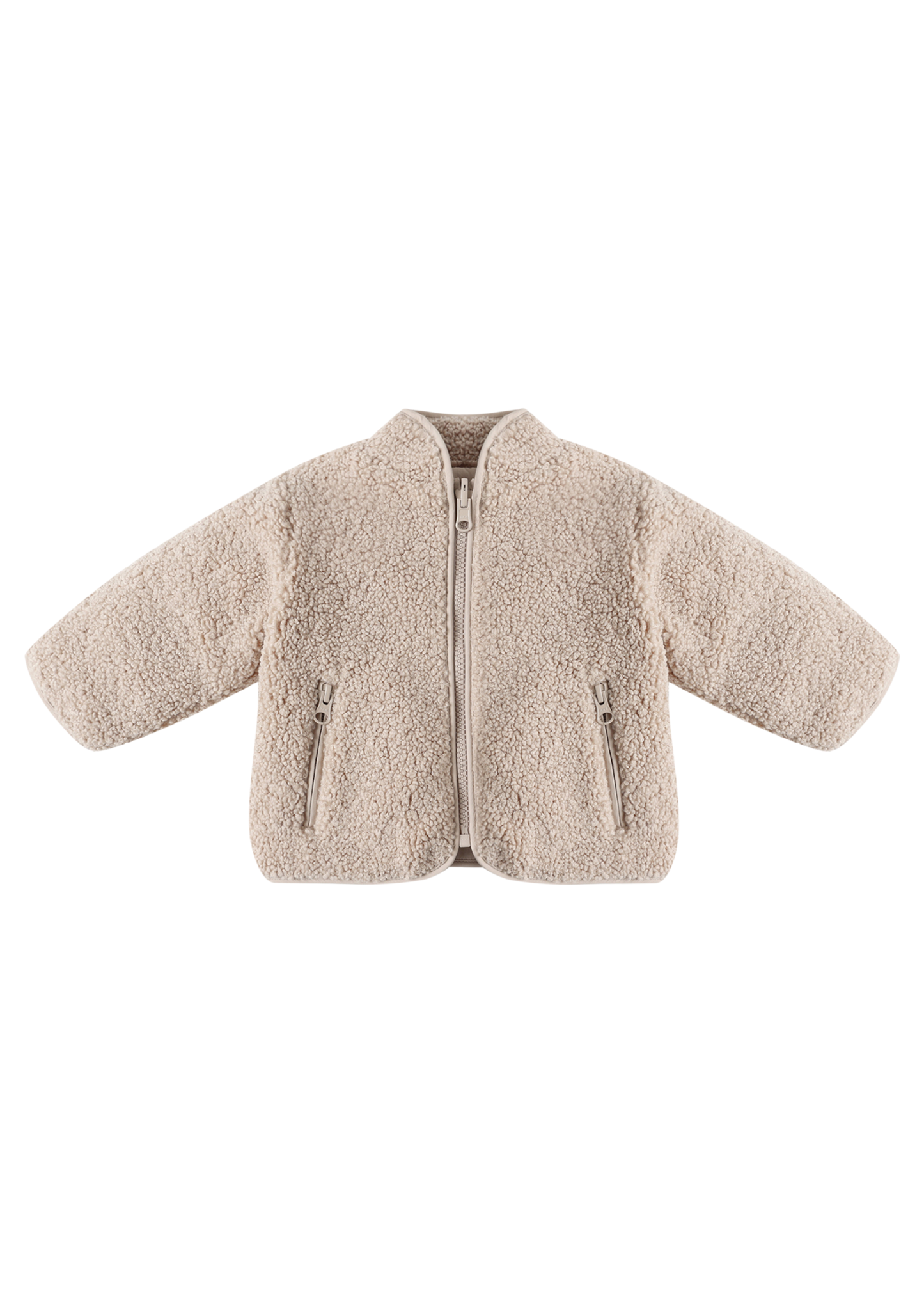 Shearling Reversible Zip Jacket - Oat