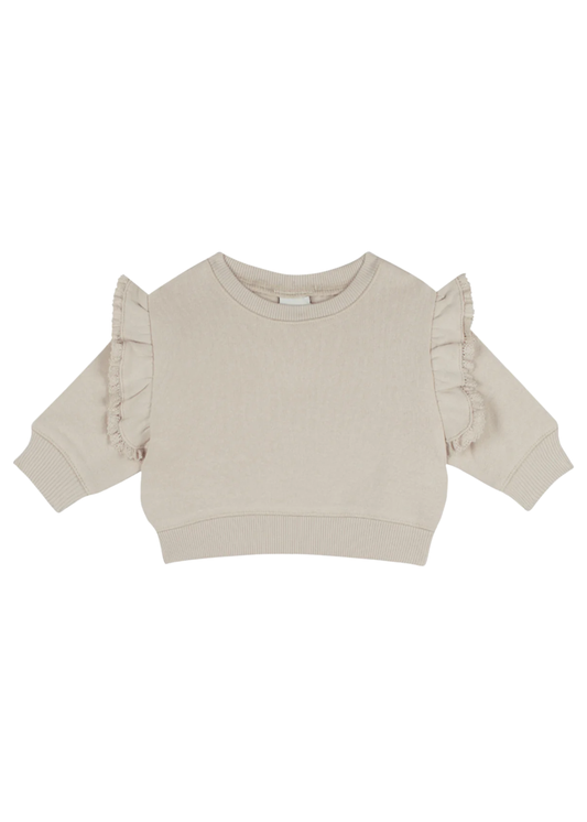 Lace Shoulder Sweatshirt