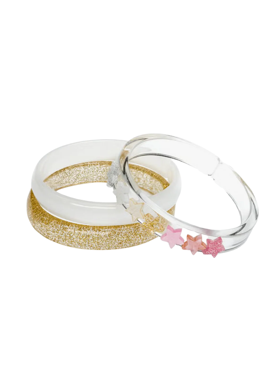 Stars Pearlized Glitter Bangles