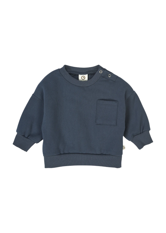 Navy Pocket Sweatshirt