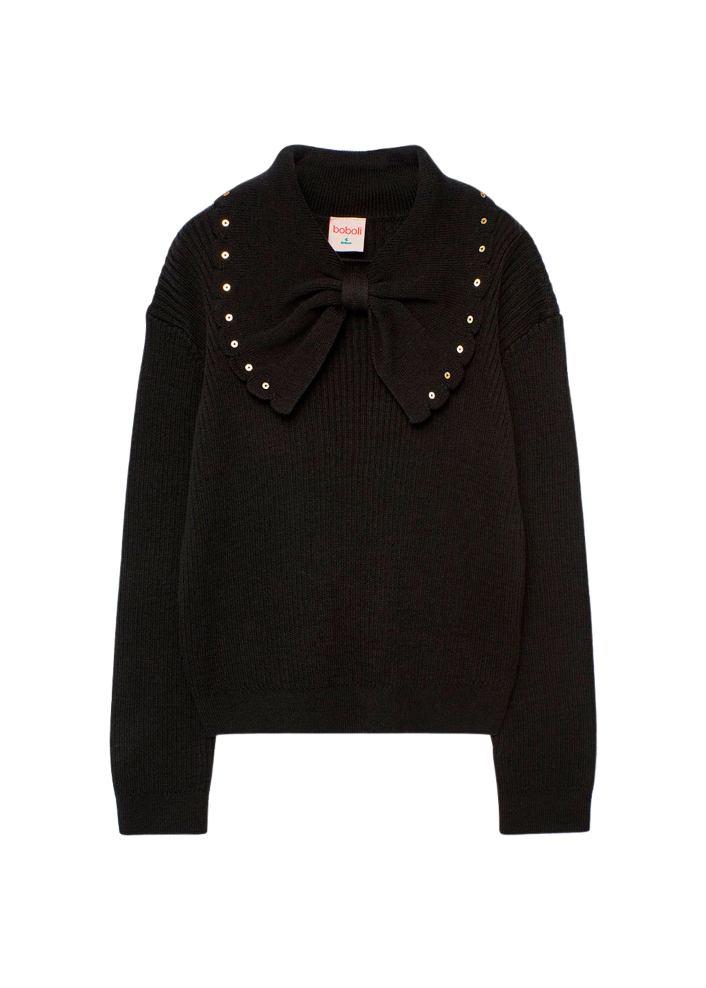 Bow Collared Knit Sweater