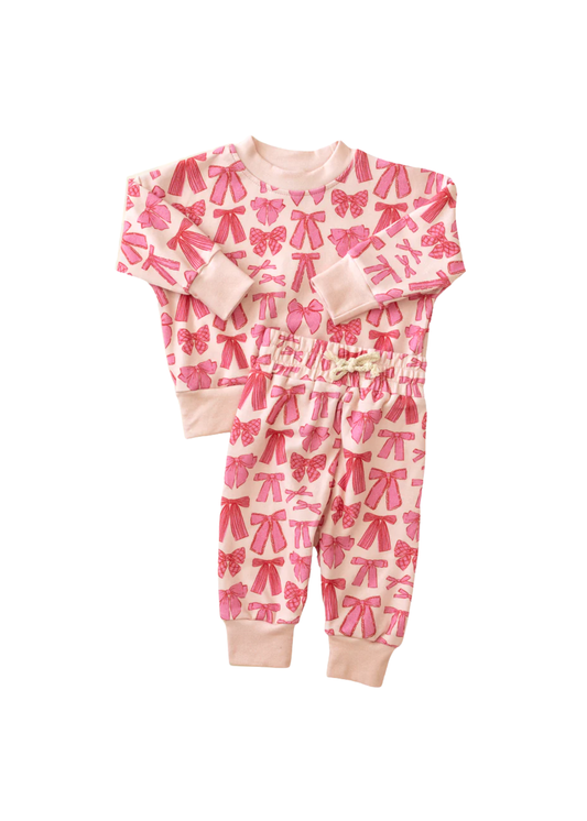 Whimsy Bows Jogger Set