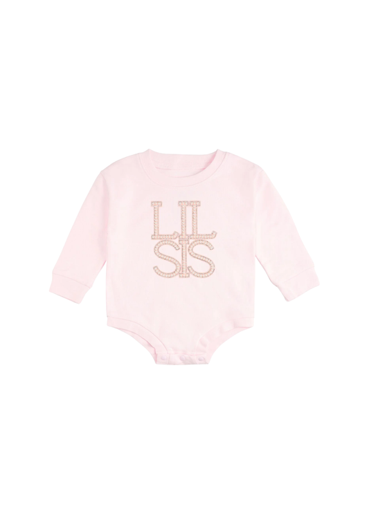 Lil Sis Pearl Long Sleeve Romper