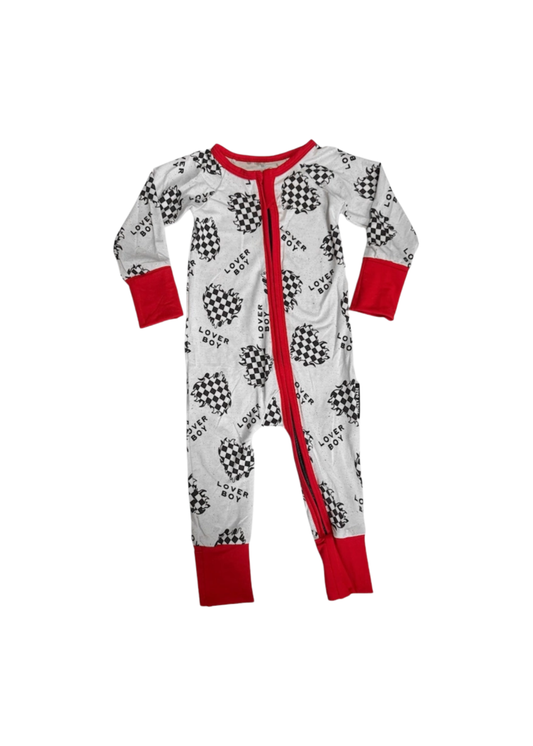 Lover Boy Zipper Footie