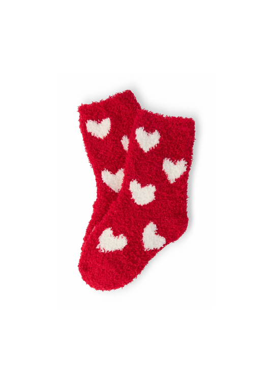Hearts Cozy Socks