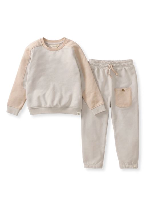 Organic Seamed Sweatshirt Set