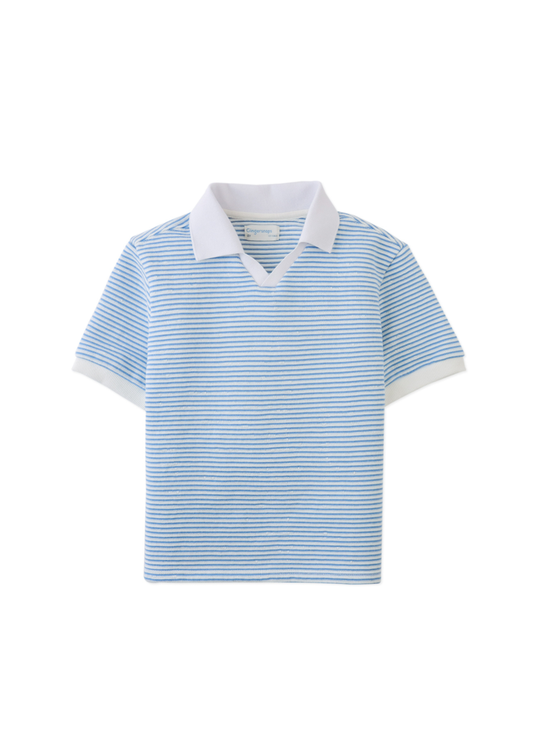 Husker Stripe Knit Polo