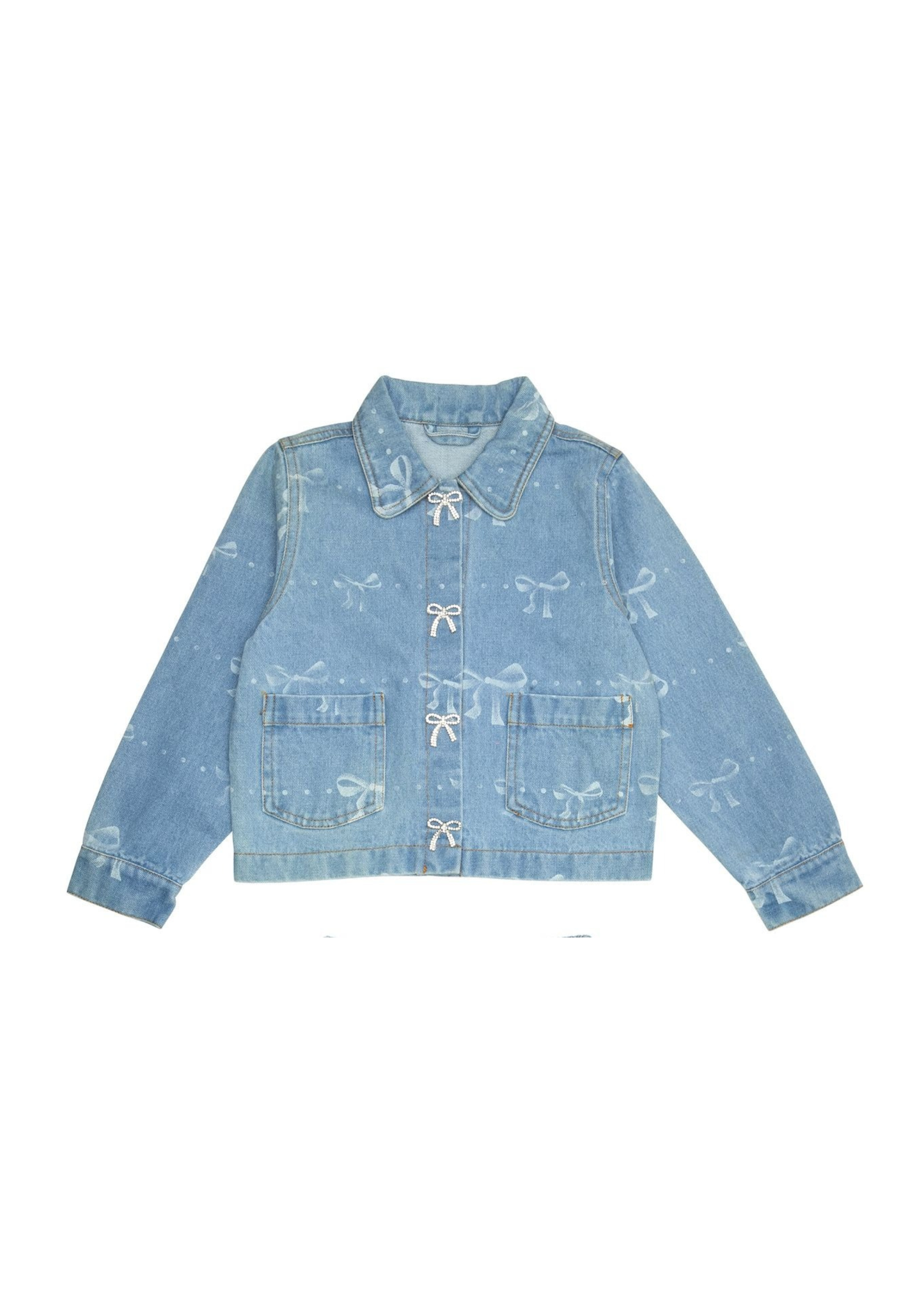 Scarlett Bow Denim Jacket